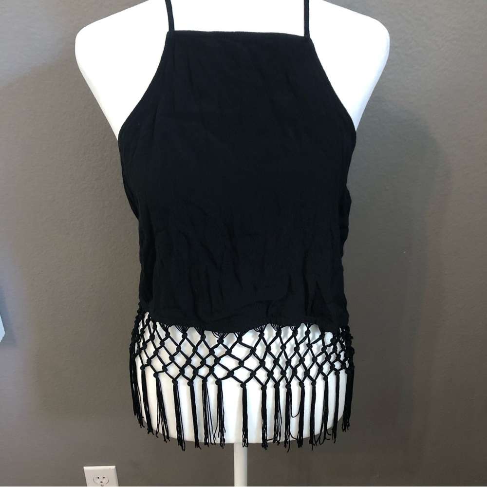 Topshop Fringe Tank